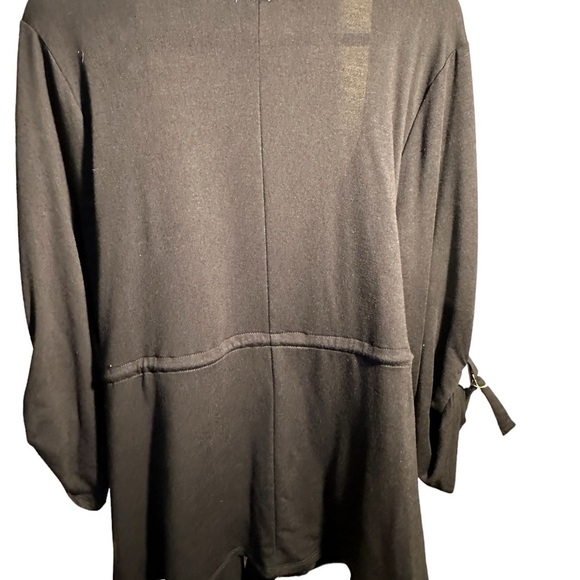 Cable & Gauge Woman Drawstring Black Cotton Jacket Size 1X - Picture 4 of 10